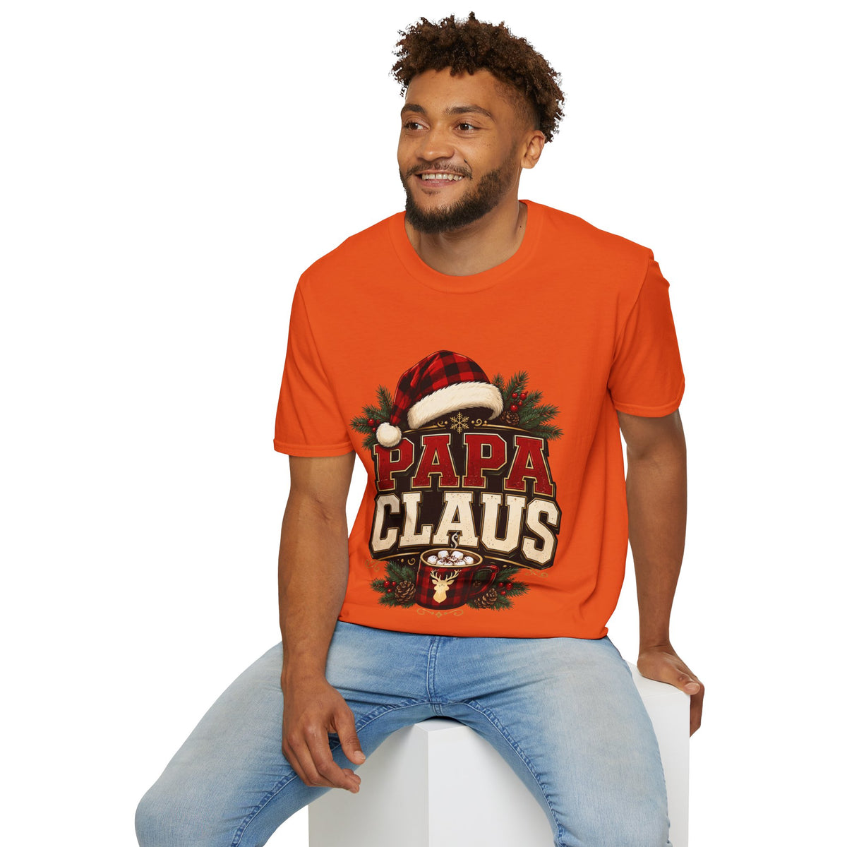 Papa Claus T-Shirt — Festive Holiday Dad Christmas Tee