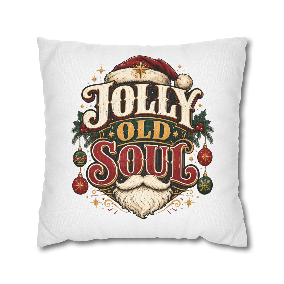 Christmas Jolly Old Soul Christmas Pillowcase