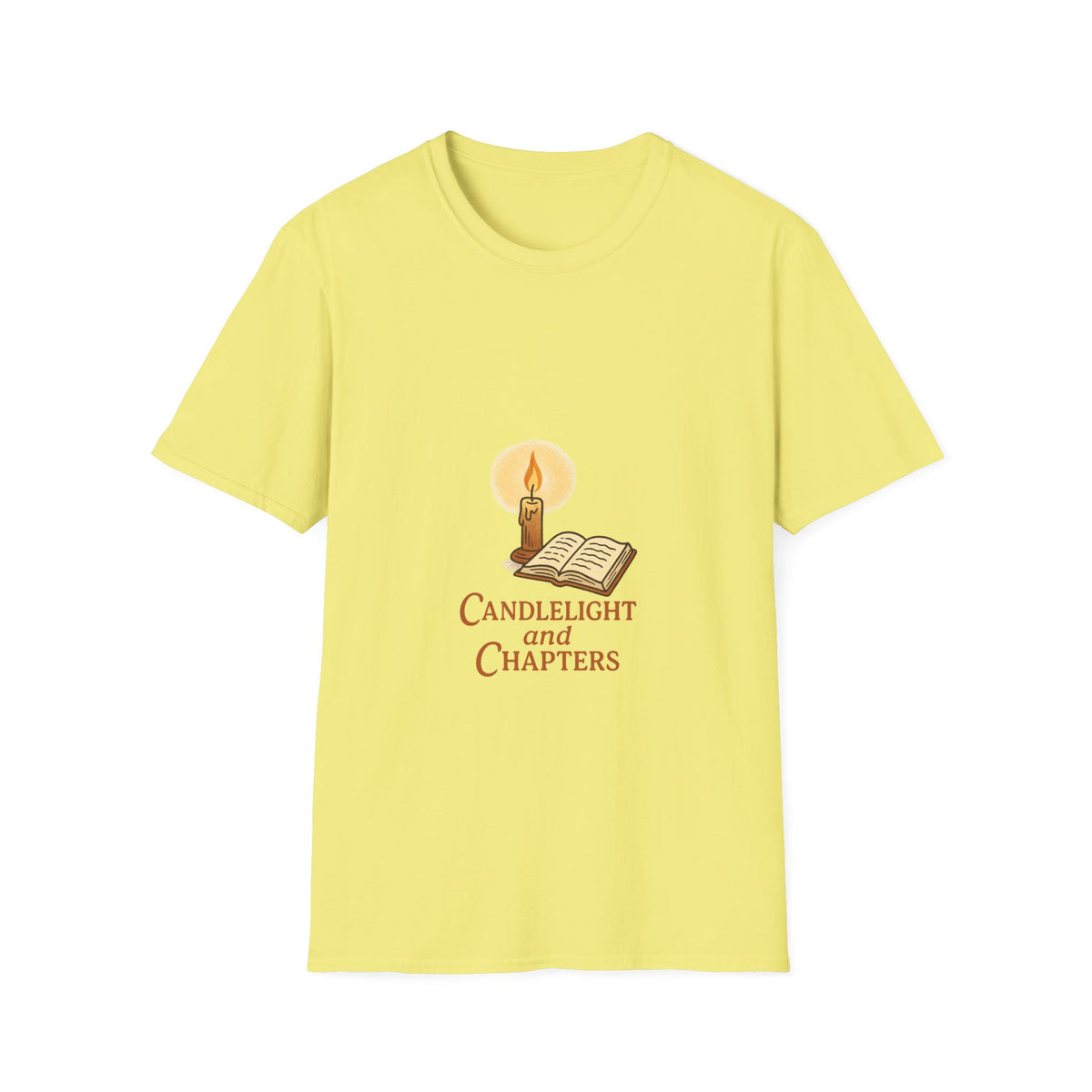 Candlelight and Chapters T-Shirt — Cozy Reading Booklover Tee - Trending Now - October 2026