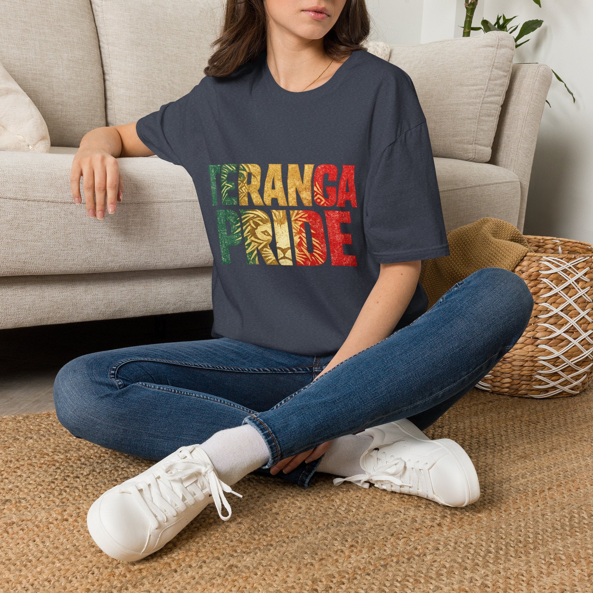 Senegal Teranga Pride T-Shirt — Senegal Flag Colors & Lion Graphic
