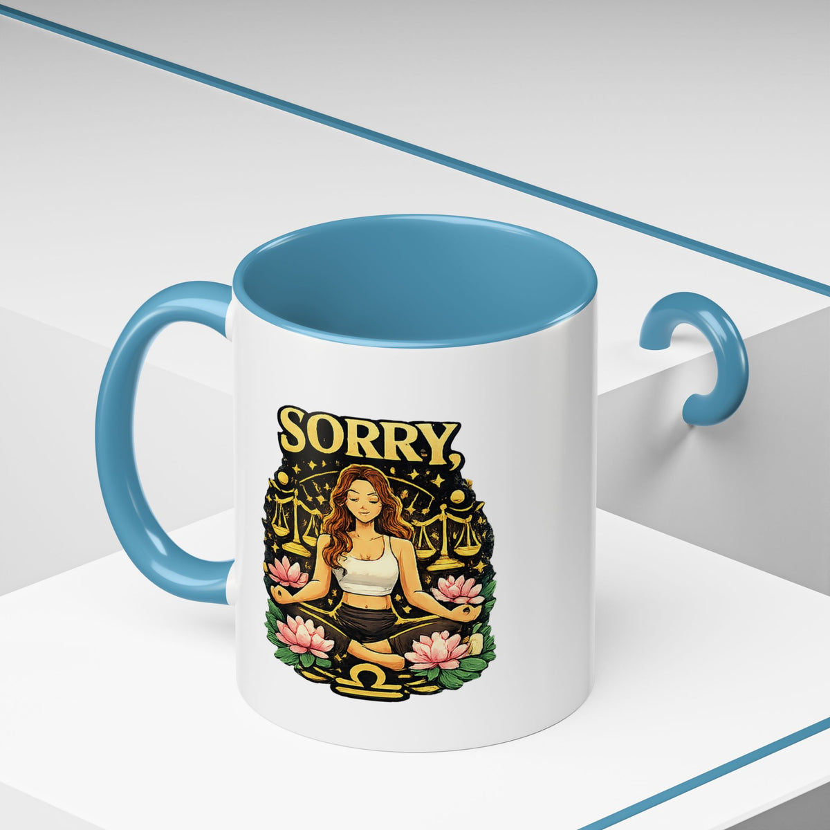 Libra Zodiac Accent Coffee Mug
