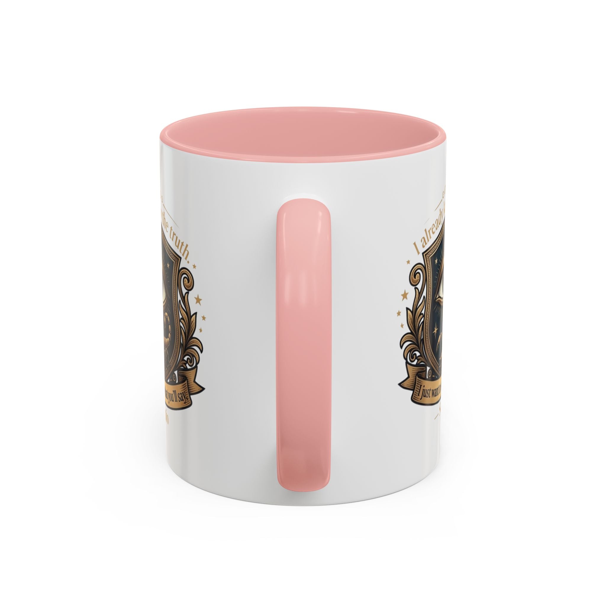 Scorpio Accent Coffee Mug — "I Already Know the Truth" Astrology Zodiac Mug