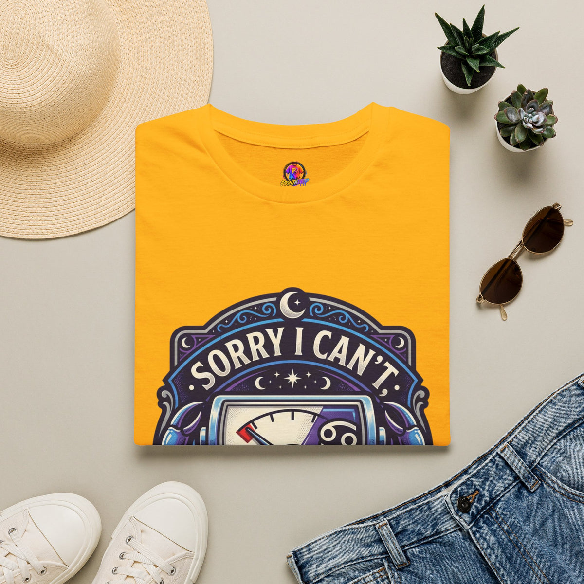 Cancer Support T-Shirt — "Sorry I Can't, My Cancer Social Battery Is Empty"