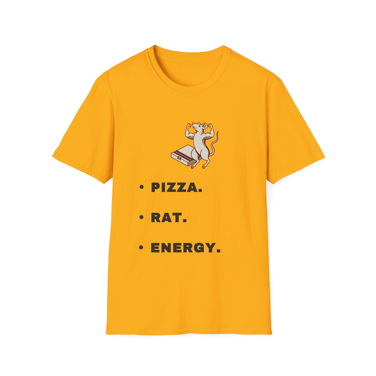 Pizza. Rat. Energy. T-Shirt — Cute Dancing Rat Pizza Graphic Tee - Trending Now - September 2026