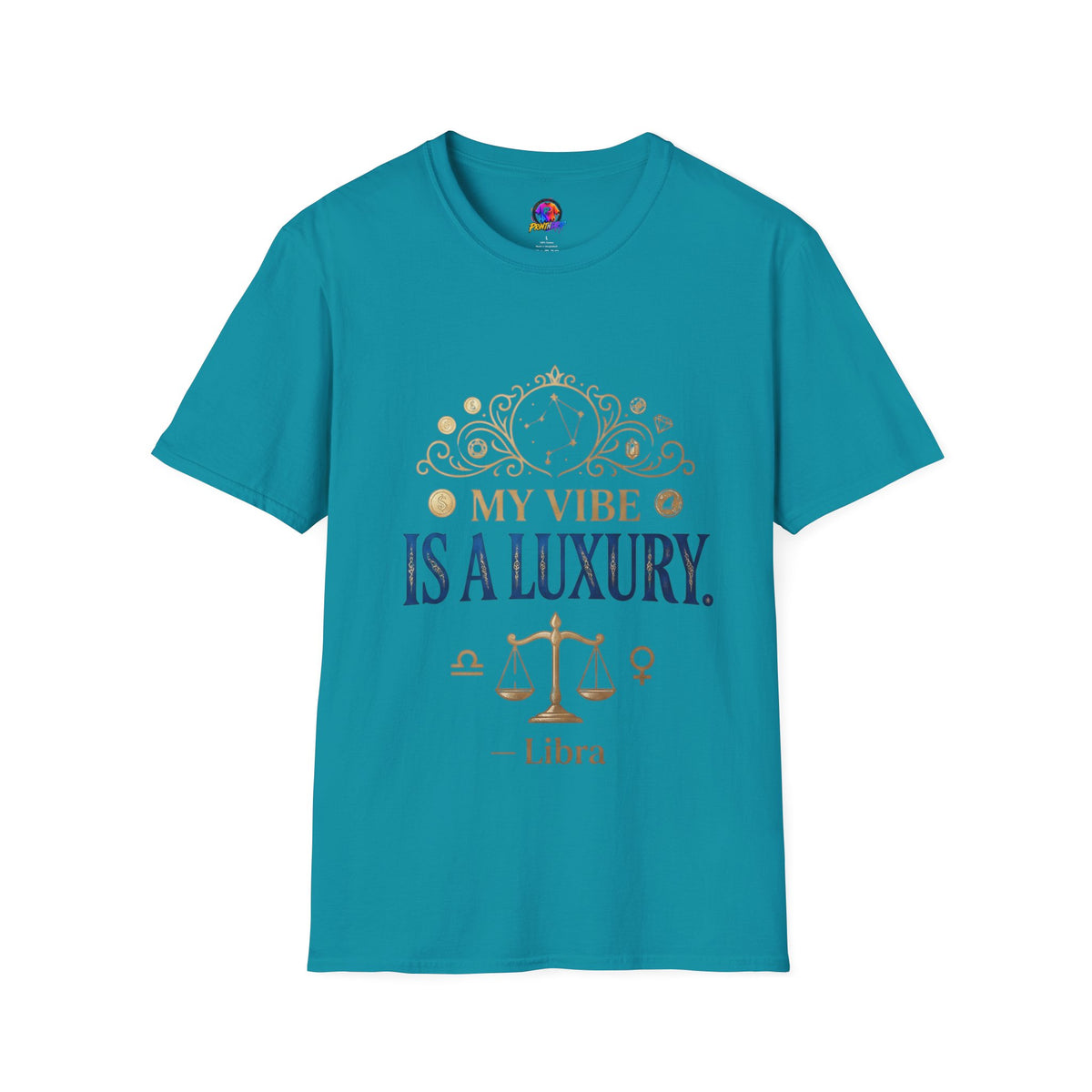 Libra Zodiac T-Shirt — "My Vibe Is A Luxury" Astrology Tee