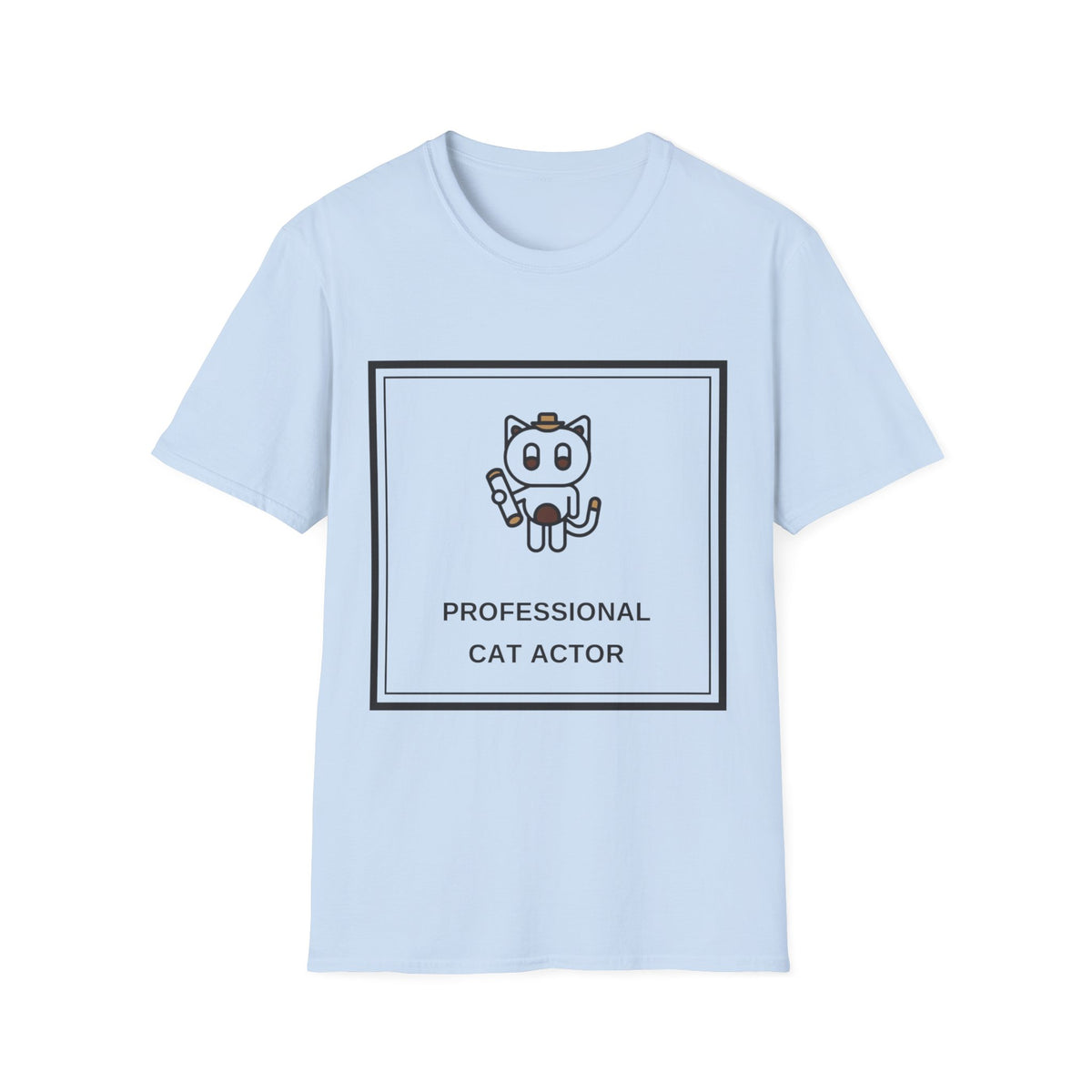 Cat T‑Shirt — "Professional Cat Actor" Cute Cartoon Tee - Trending Now - August 2026