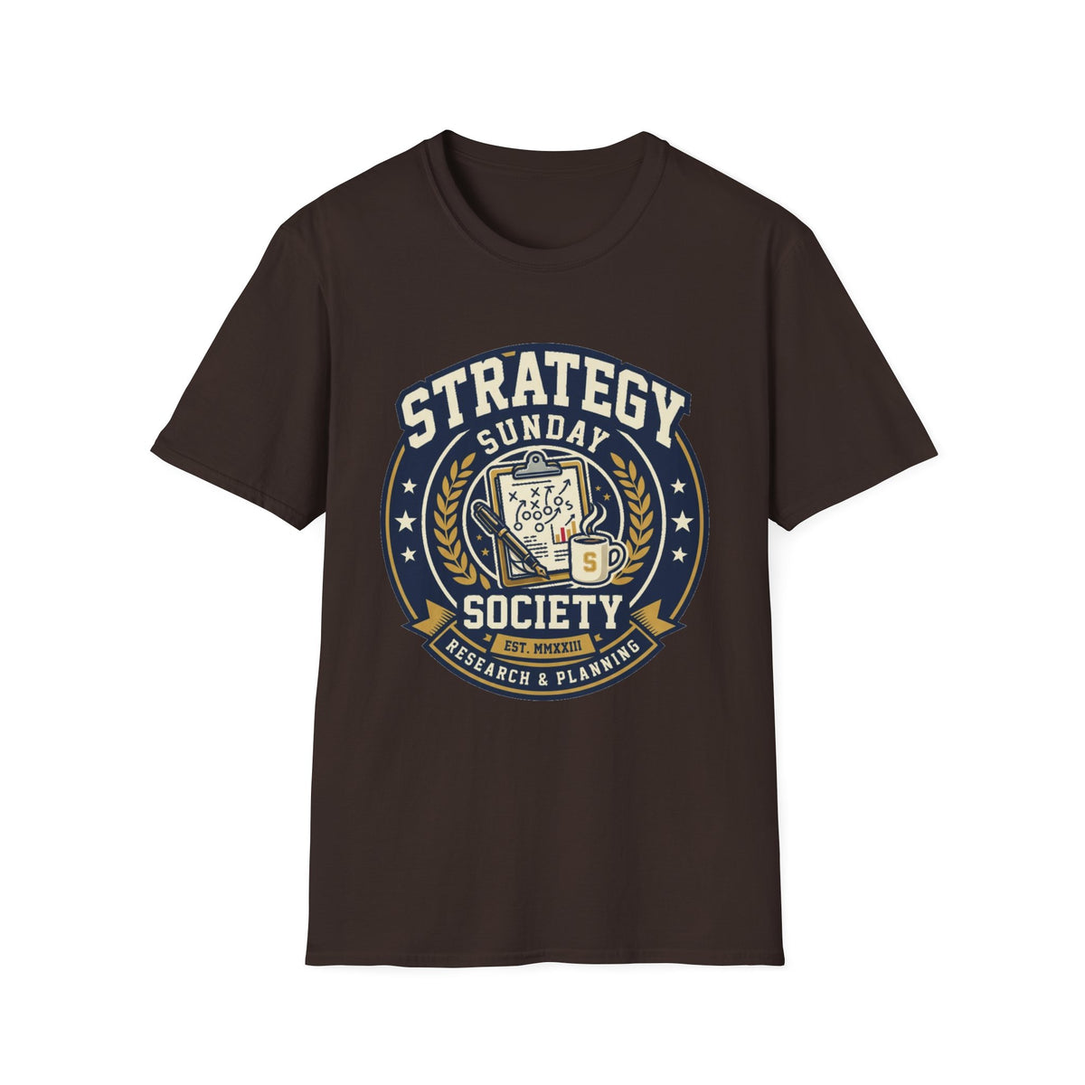 Strategy Society Sunday T‑Shirt — Retro Emblem Gaming / Strategy Club Tee - Trending Now - August 2026