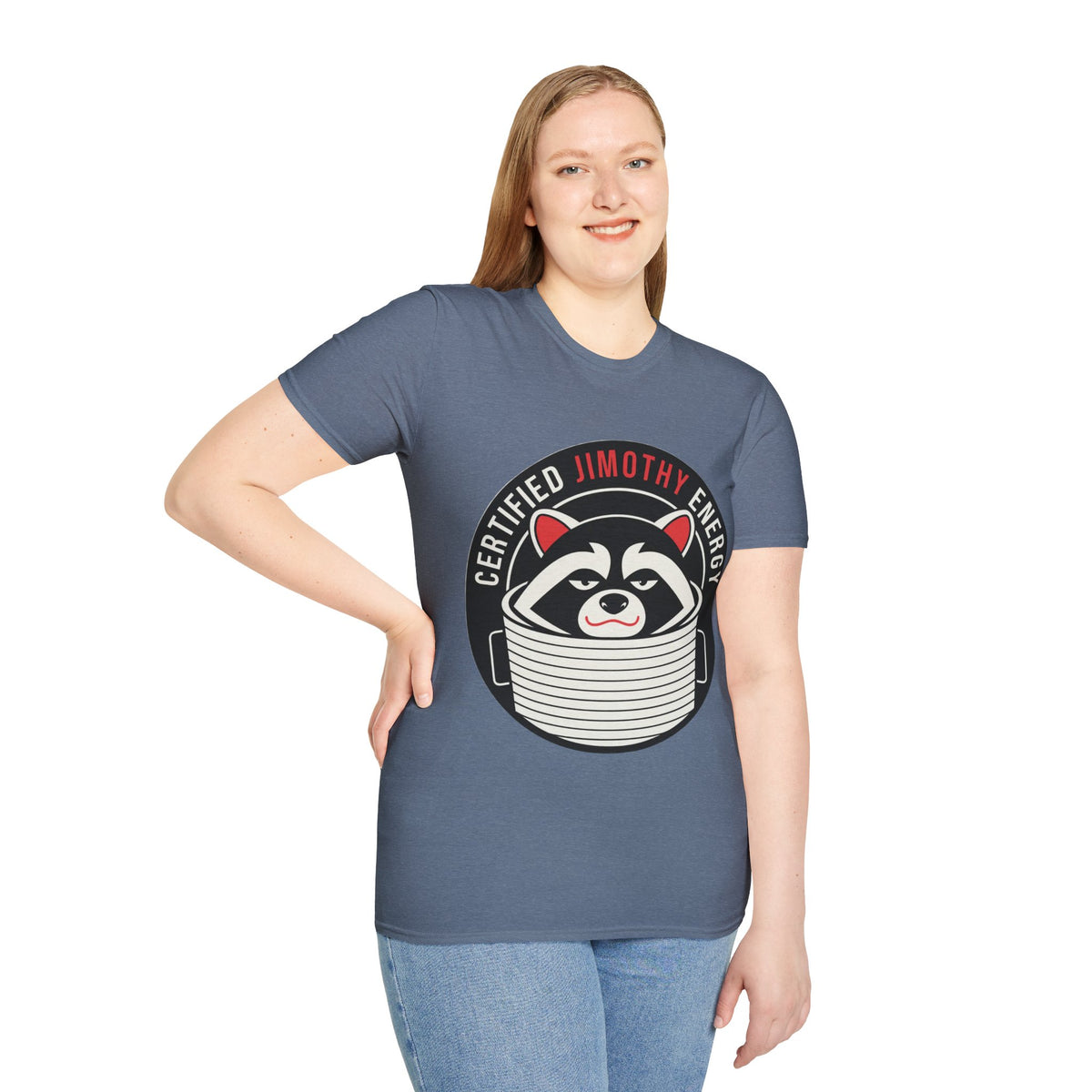 Jimothy Energy T-Shirt — Certified Raccoon Graphic Tee - Trending Now - August 2026