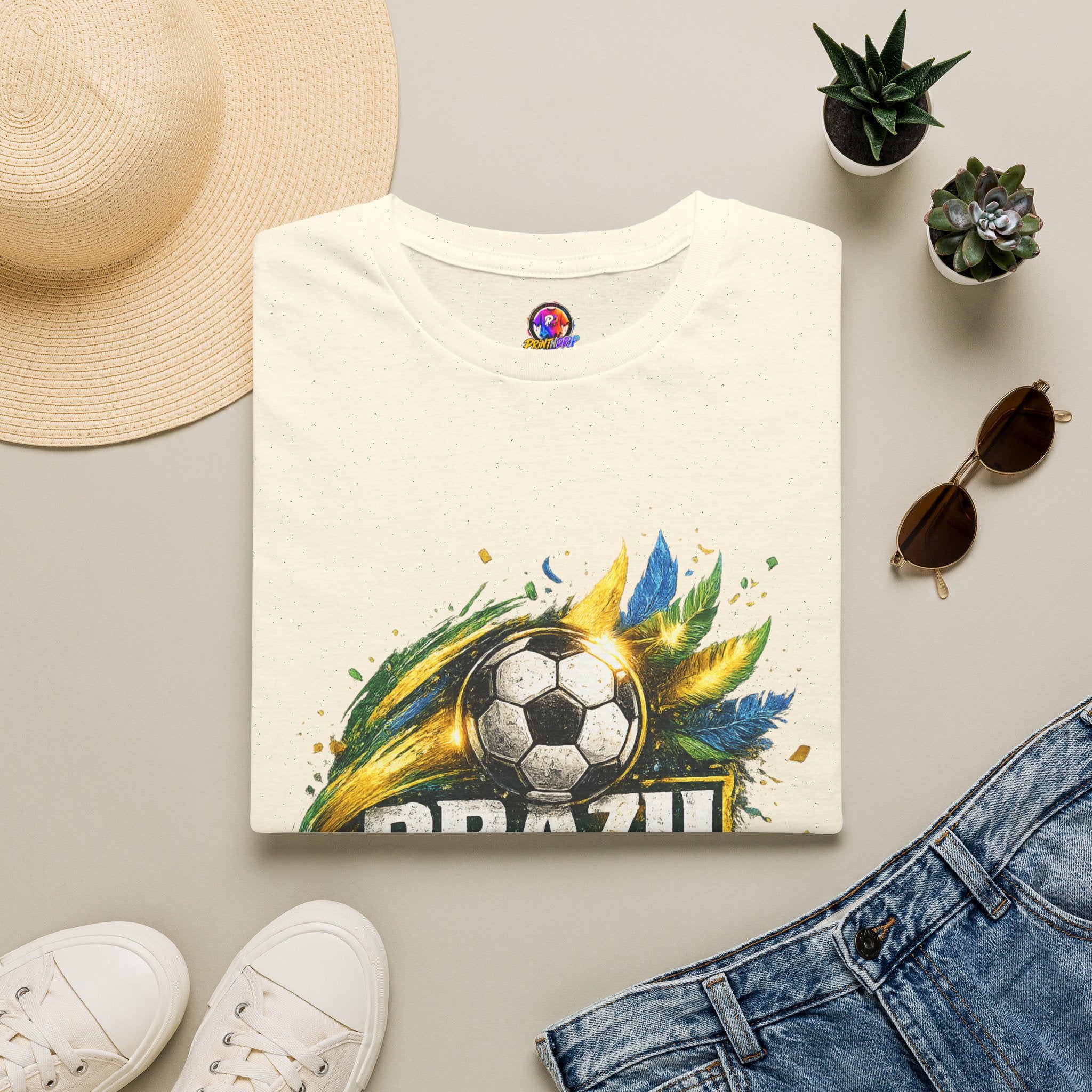Brazil Samba Football T‑Shirt