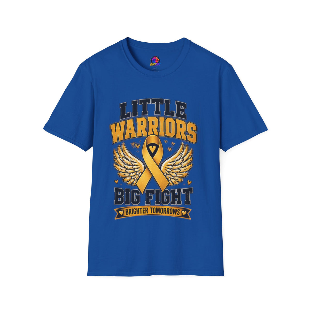 Kids T-Shirt — "Little Warriors Big Fight" Childhood Cancer Awareness Tee