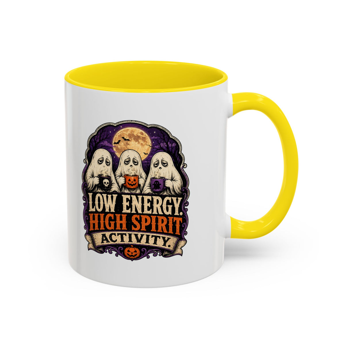 Halloween  Low Energy High Spirit Accent Coffee Mug