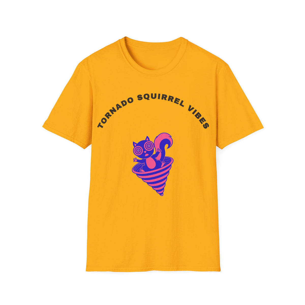 T-Shirt — Tornado Squirrel Vibes Cute Cat Cone Graphic Tee - Trending Now - September 2026