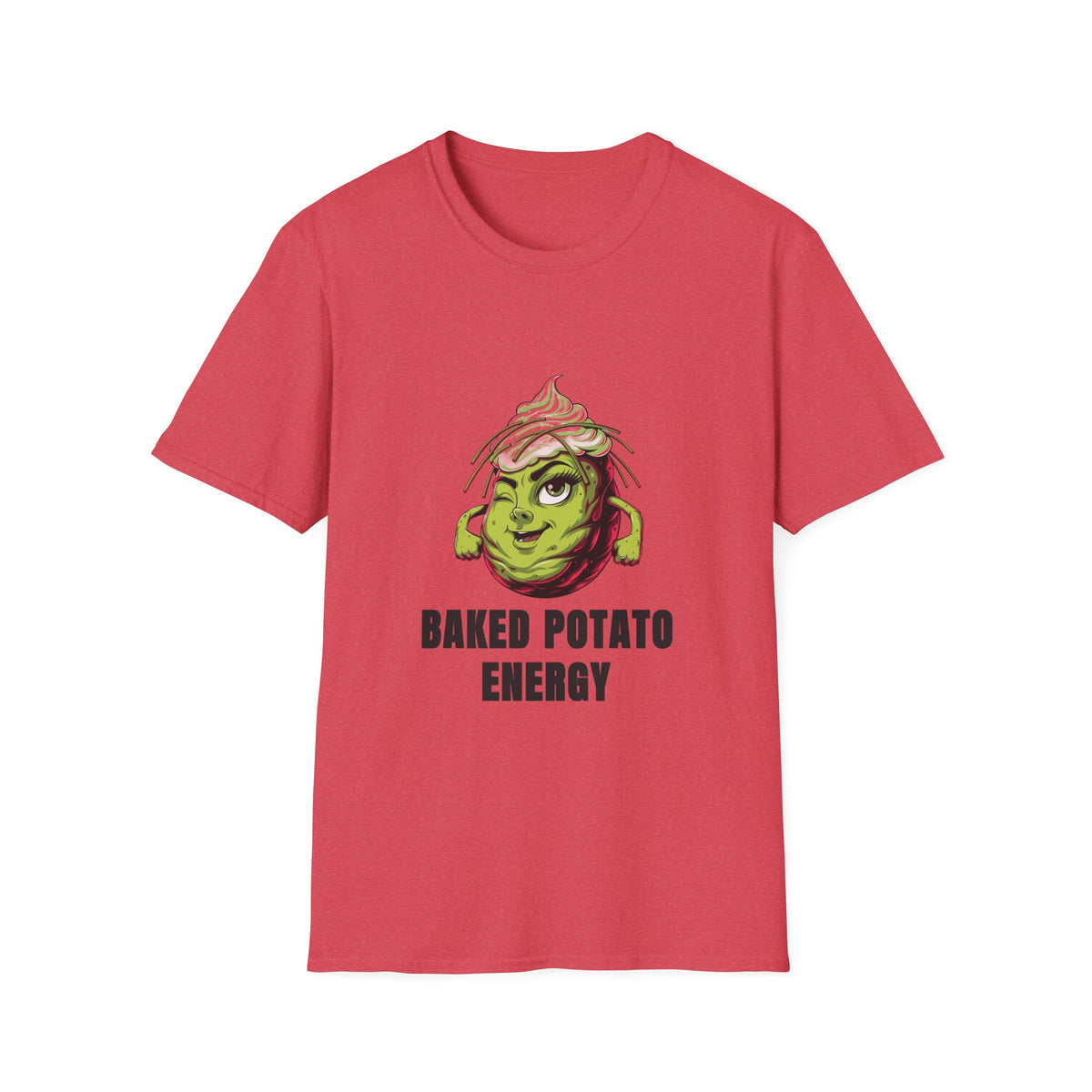 Baked Potato Energy T-Shirt — Funny Green Spud Graphic Tee - Trending Now - August 2026