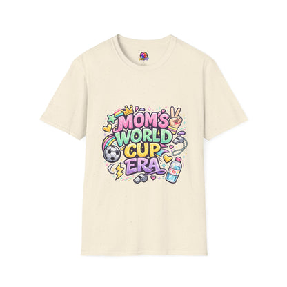 Girls Kids Mom's World Cup Era T‑Shirt — Playful Soccer Mom Tee