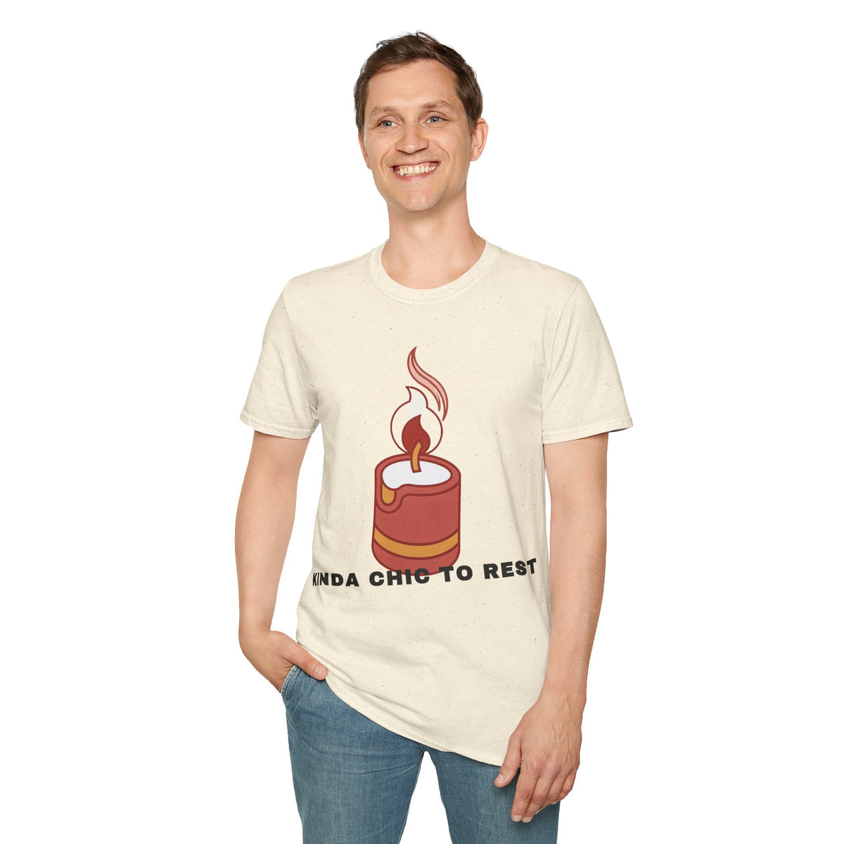 Candle Graphic T-Shirt — 'Kinda Lit' Cozy Candle Tee - Trending Now - September 2026