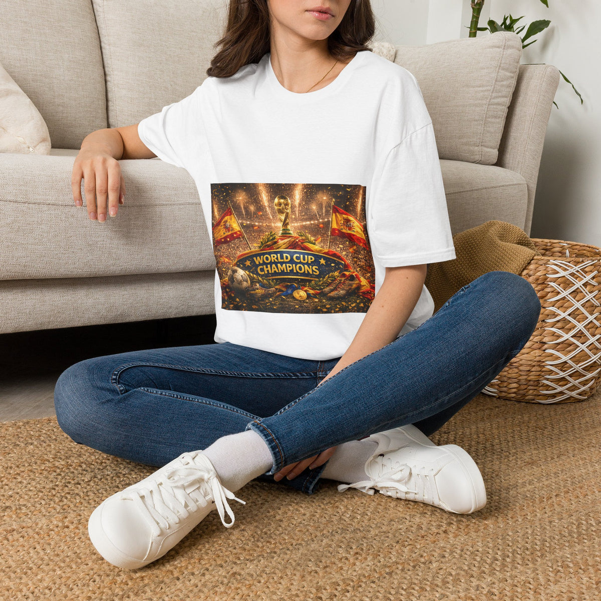 World Cup Champions T-Shirt — Spanish Football Victory Design