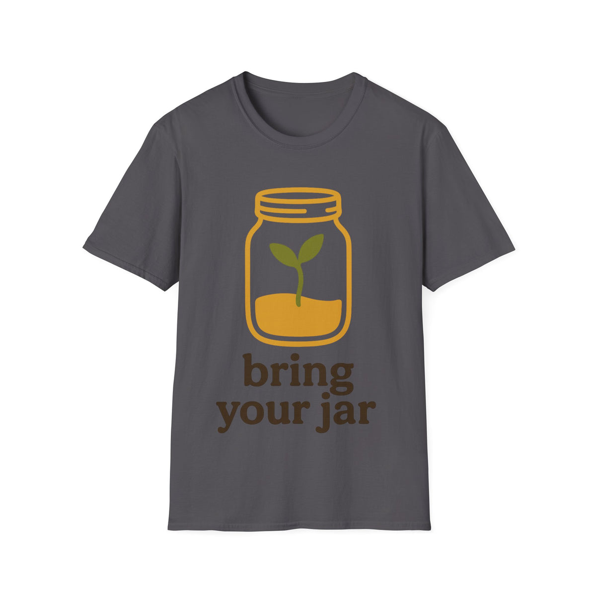 "Bring Your Jar" Zero Waste Eco Friendly Tee - Minimalist Sustainable Mason Jar White T-Shirt - Trending Now - September 2026