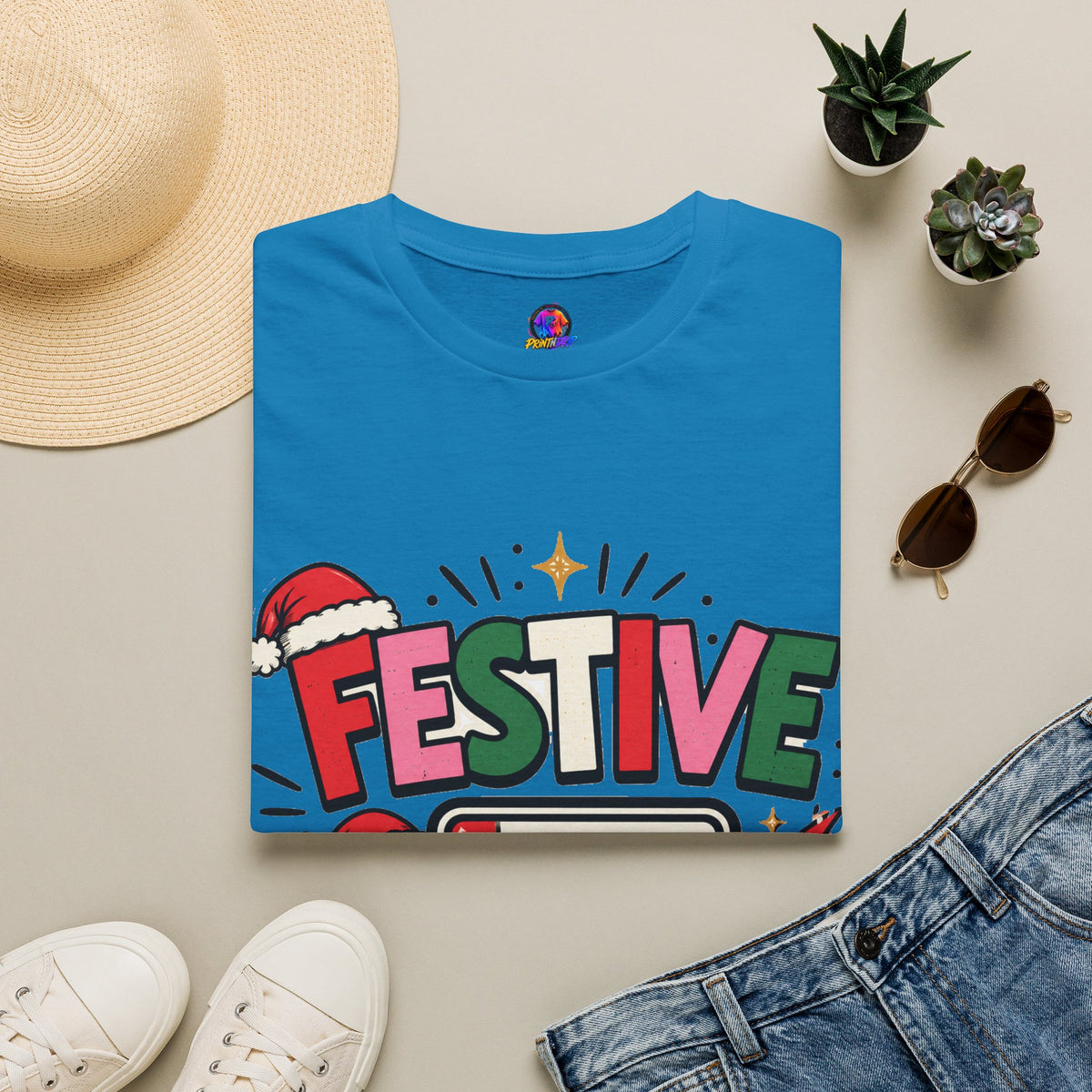 Festive Buffering T-Shirt — Funny Holiday Christmas Tee with Loading Battery Design