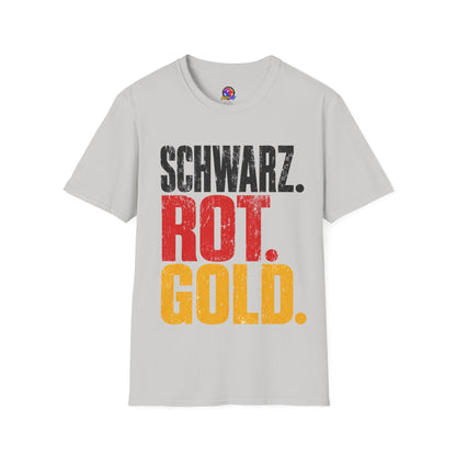 Germany Schwarz Rot Gold T-Shirt — German Flag Pride Graphic Tee