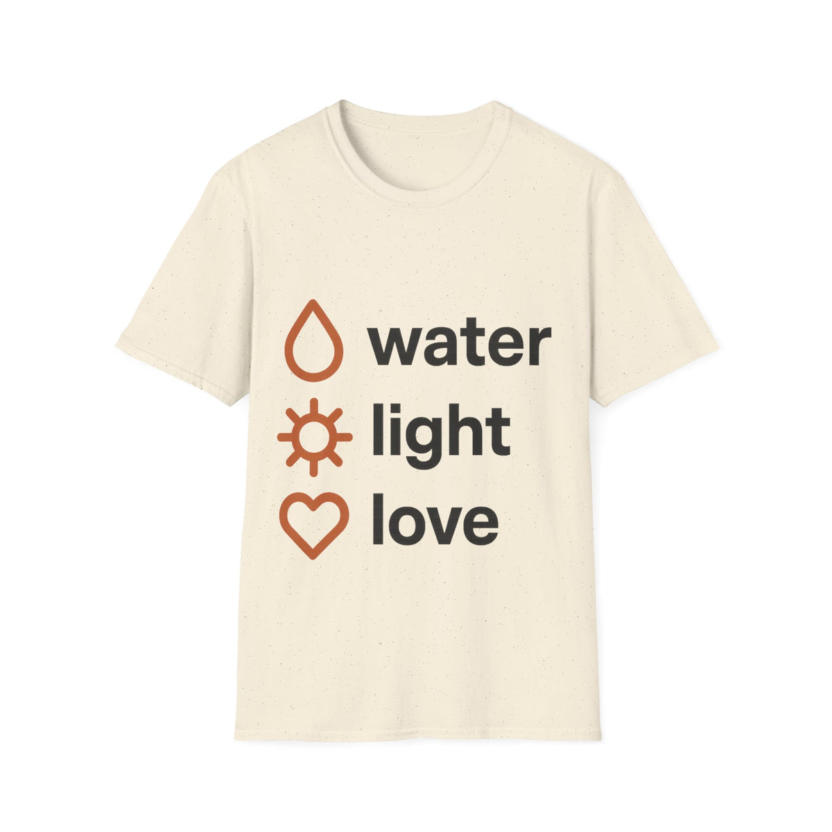 Minimalist Water Light Love Self Care Graphic Tee - Trending Now - September 2026