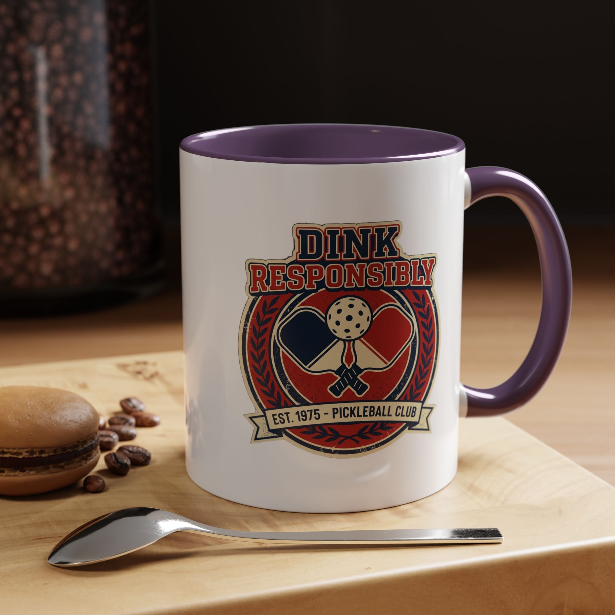 Funny Pickleball Coffee Mug - "Dink Responsibly" Accent Mug