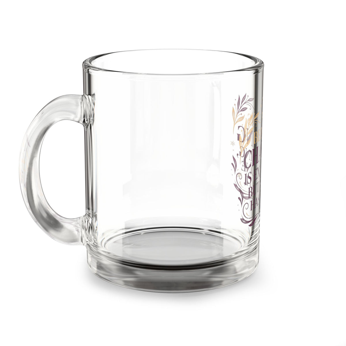 Libra Zodiac Glass Mug — “Being This Charming Is Exhausting” Zodiac Libra Coffee Cup