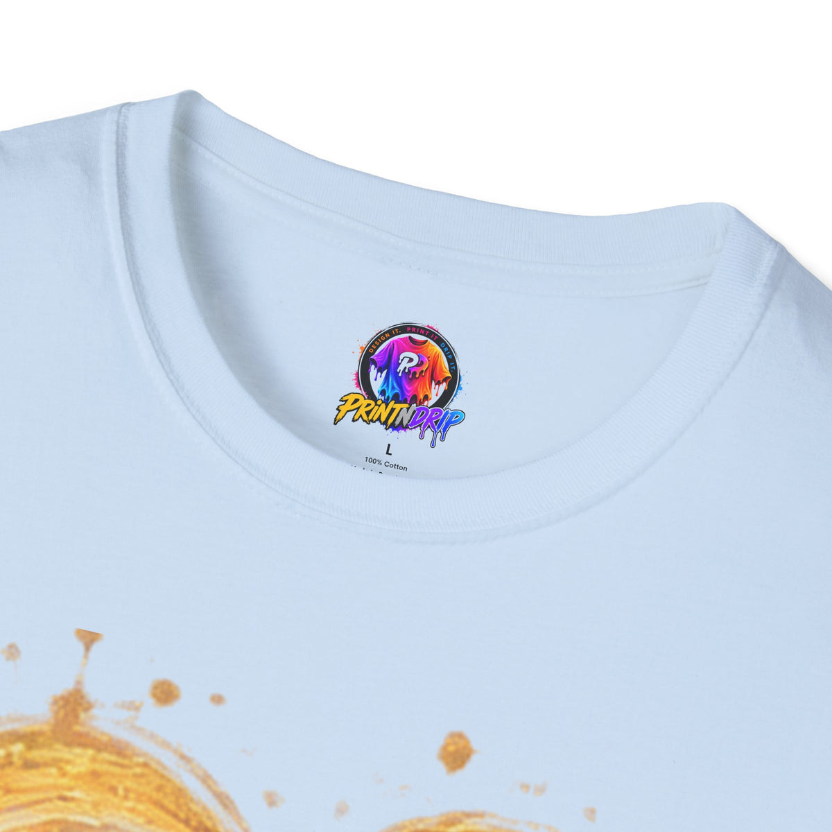 Childhood Cancer Awareness T-Shirt — "Fighter Today Brighter Tomorrow" Gold Ribbon