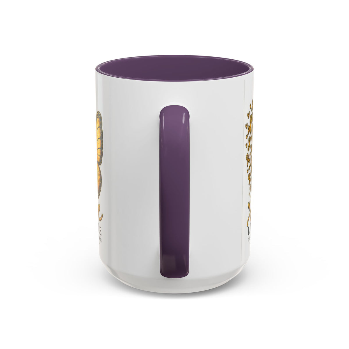 Hope Lives Here Childhood Cancer Awareness Accent Coffee Mug