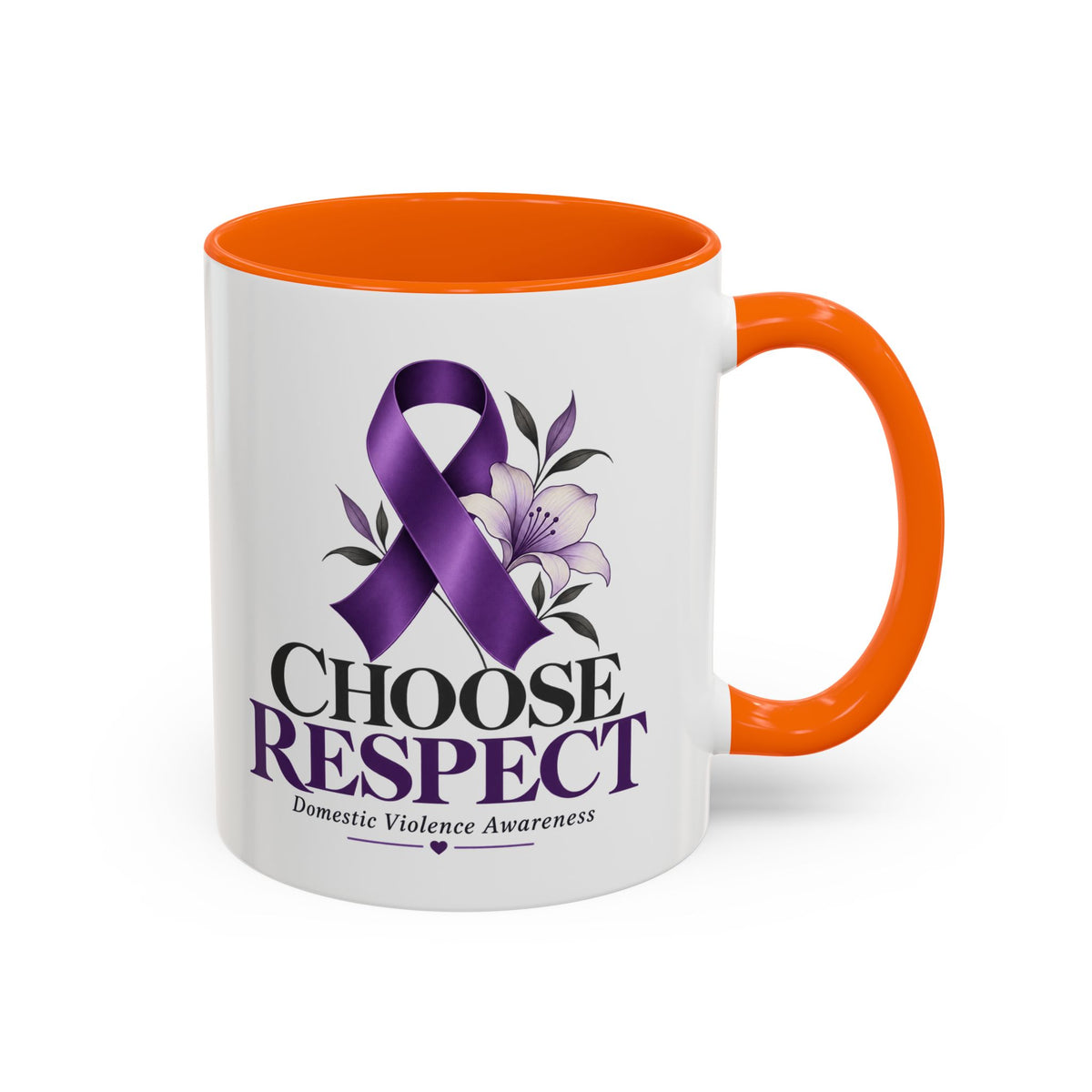 Choose Respect - Domestic Violence Awareness Coffee Mug (Accent, 11/15oz)