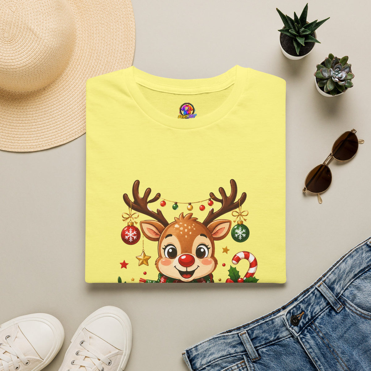 Little Reindeer T-Shirt — Cute Christmas Holiday Kids & Family Shirt