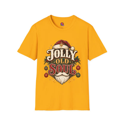 Jolly Old Soul T-Shirt — Vintage Santa Holiday Graphic Tee