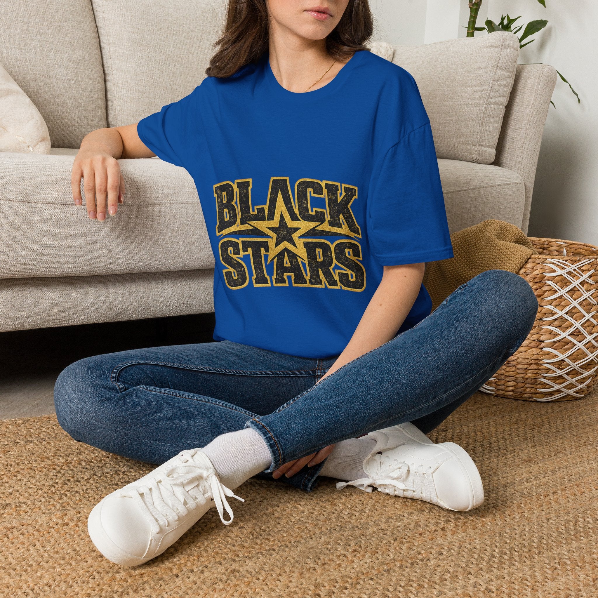 Ghana Black Stars T-Shirt — Bold Vintage Star Logo Tee