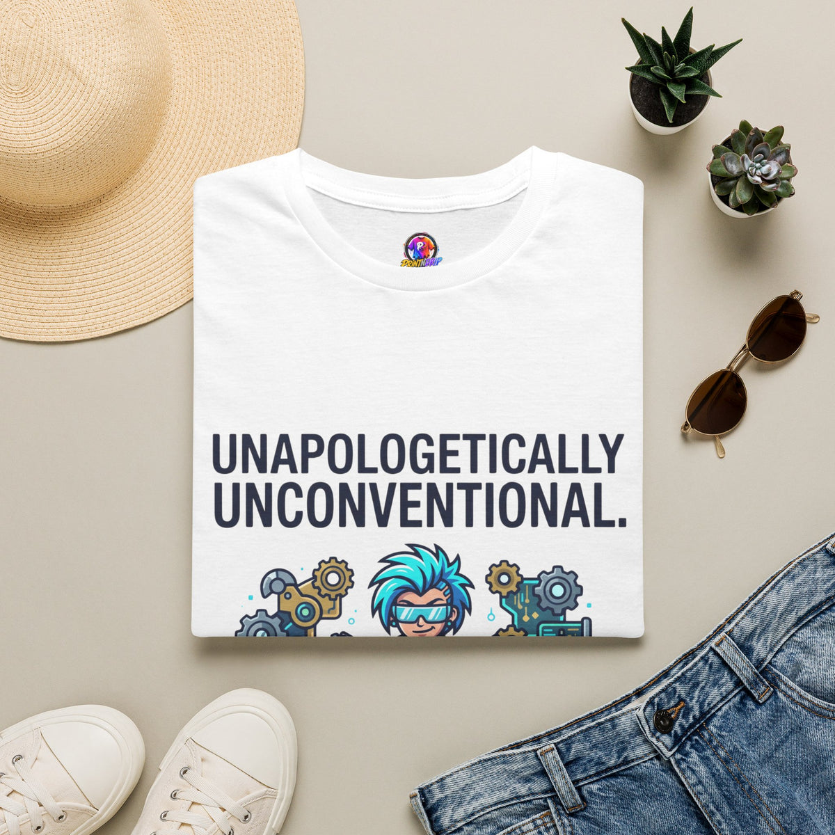 Aquarius Zodiac Unapologetically Unconventional Graphic T-Shirt