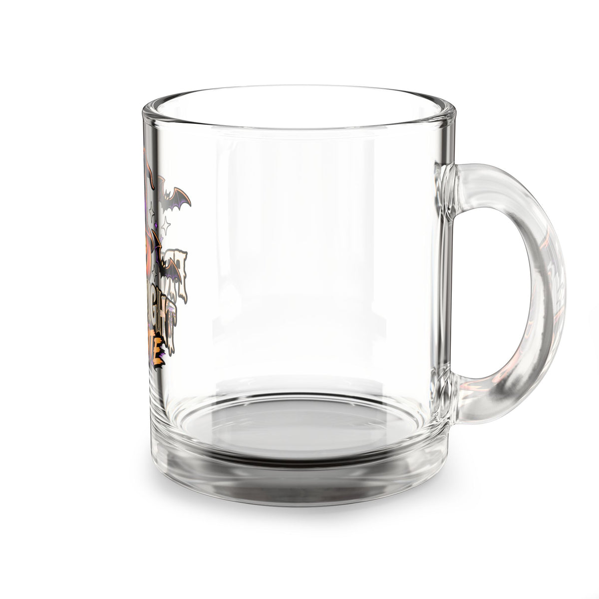 Glass Mug — "Fright Night Favorite" Halloween Jack-O'-Lantern Coffee Mug