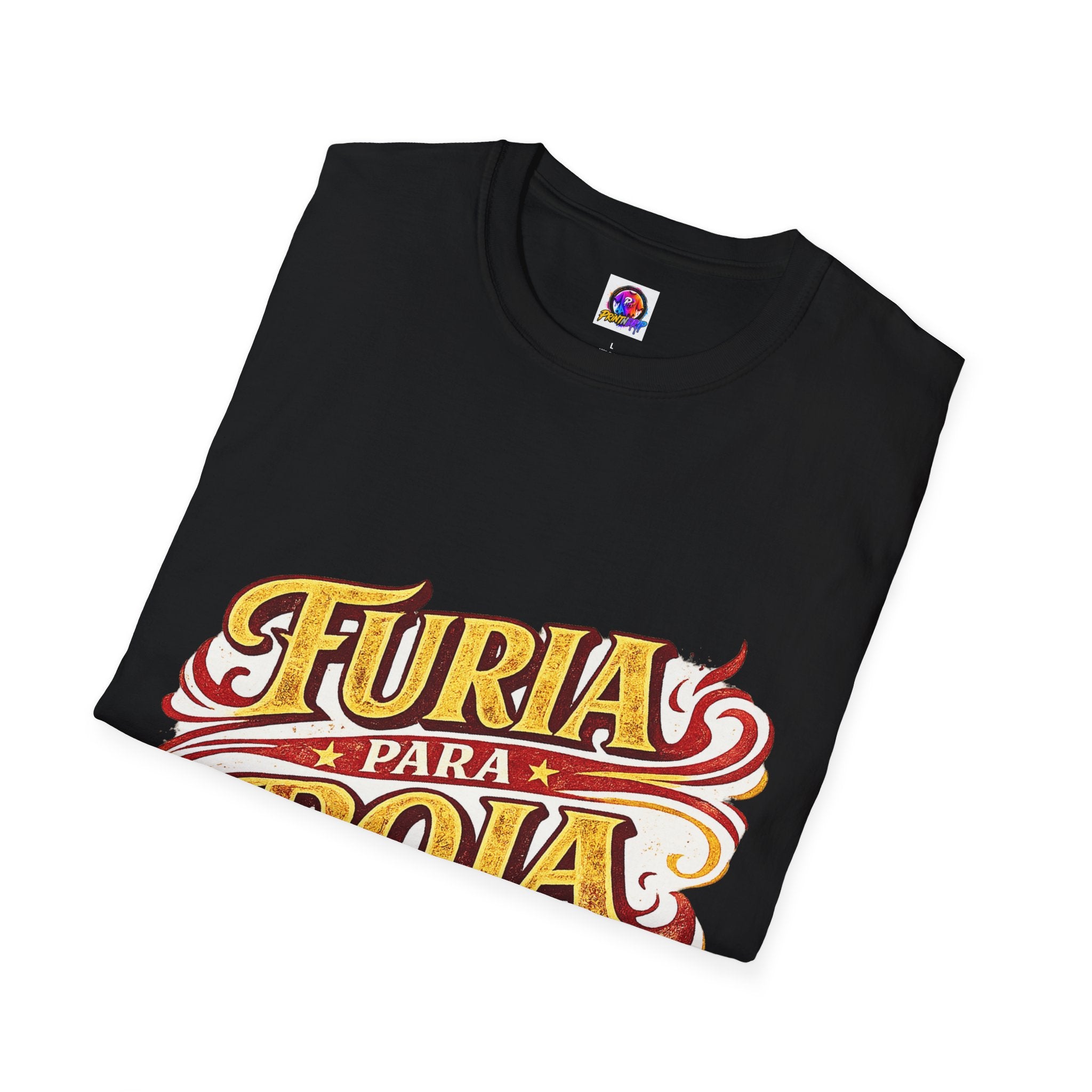 Spain Furia Para Roja T-Shirt — Vintage Flame Spanish Pride Soccer Tee