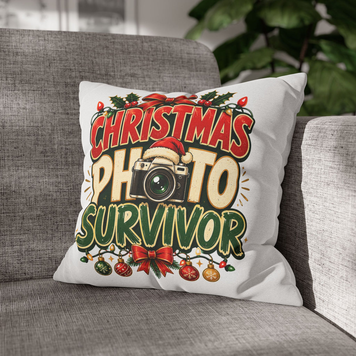Christmas Photo Survivor Pillowcase