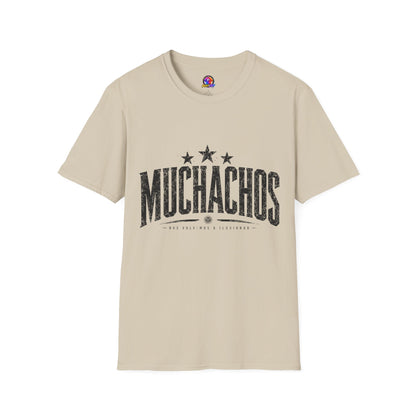 Muchachos Graphic T‑Shirt — Vintage Distressed Crew Tee - Argentina Song, slogan, favorite chant