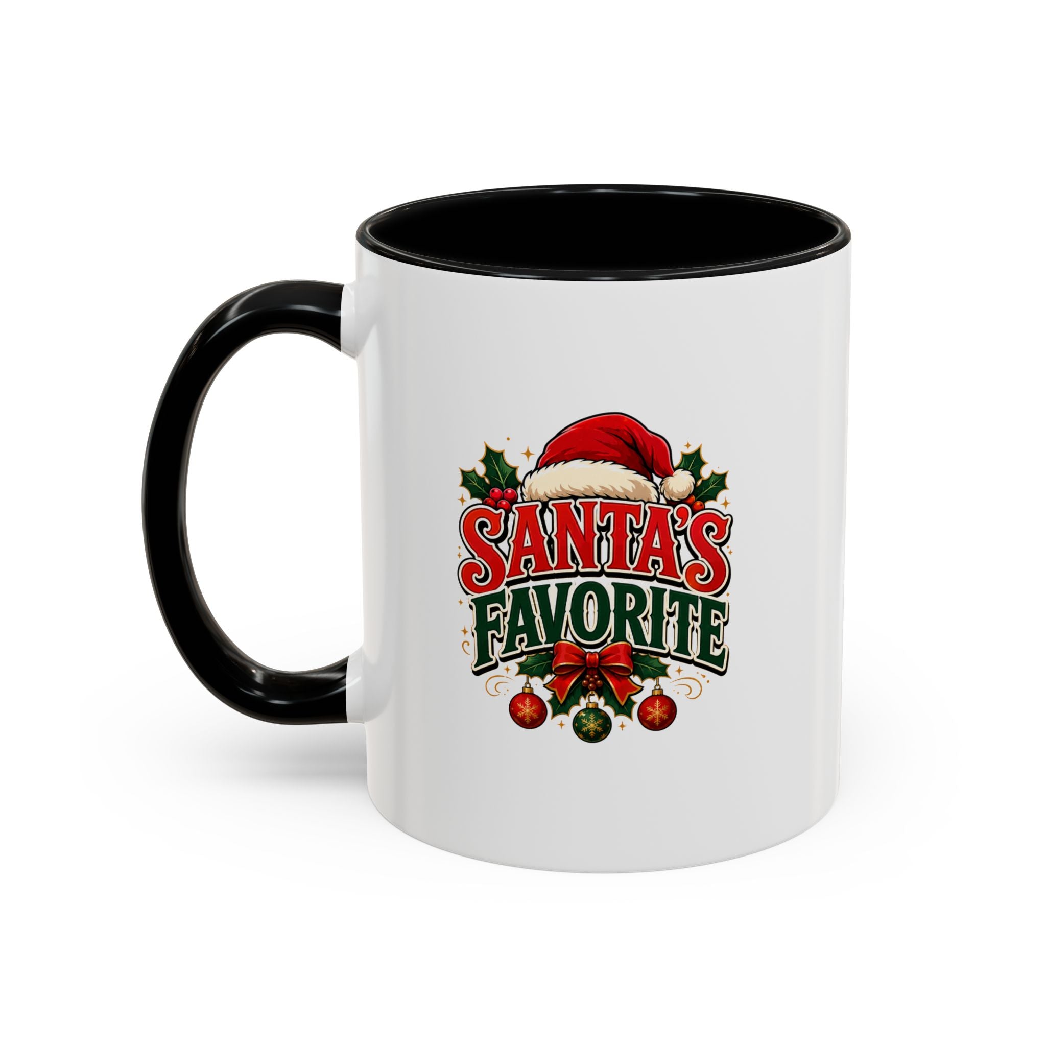 Santa's Favorite Accent Coffee Mug – Festive Holiday Ceramic Gift