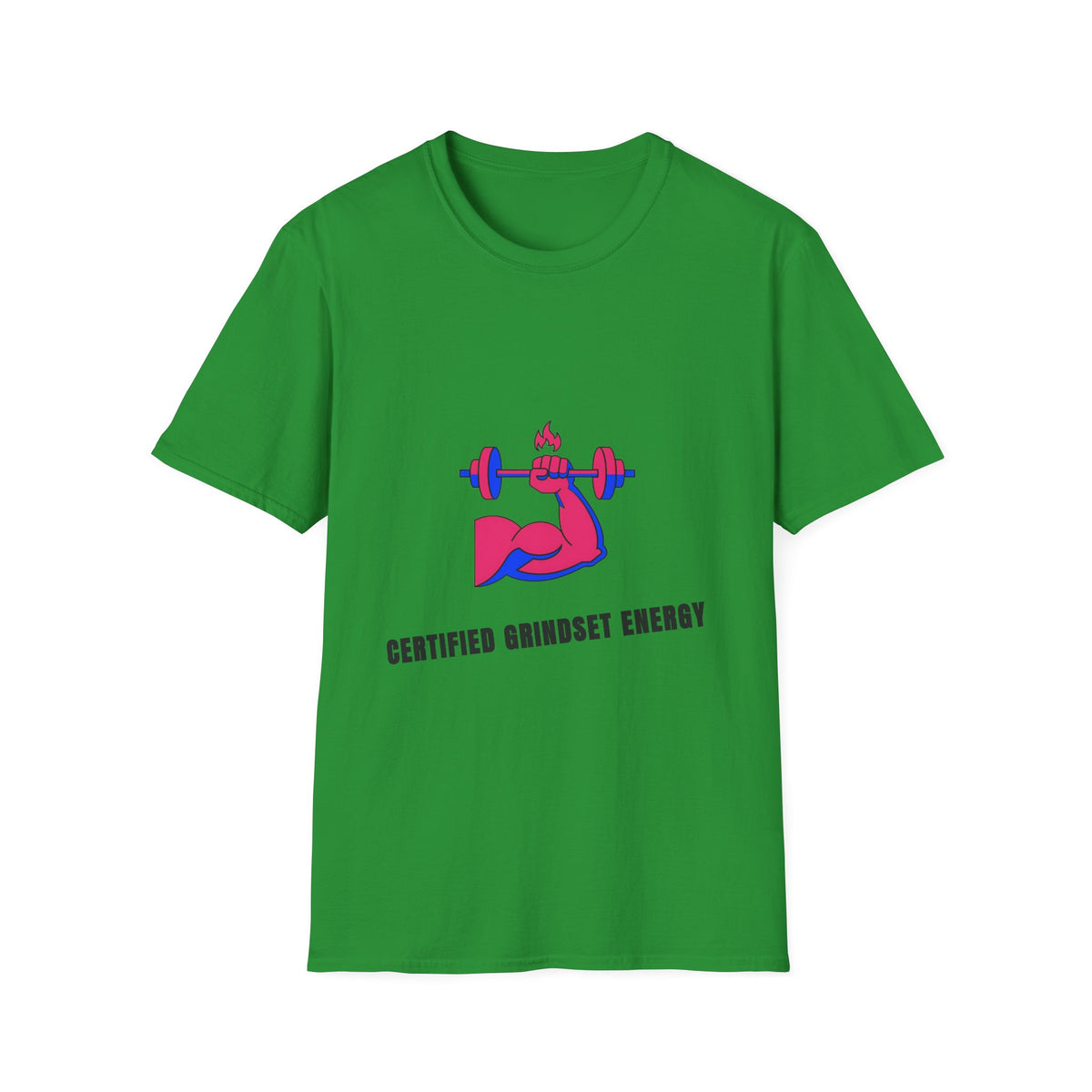 Certified Grindset Energy T-Shirt — Flame Dumbbell Fitness Tee - Trending Now - September 2026