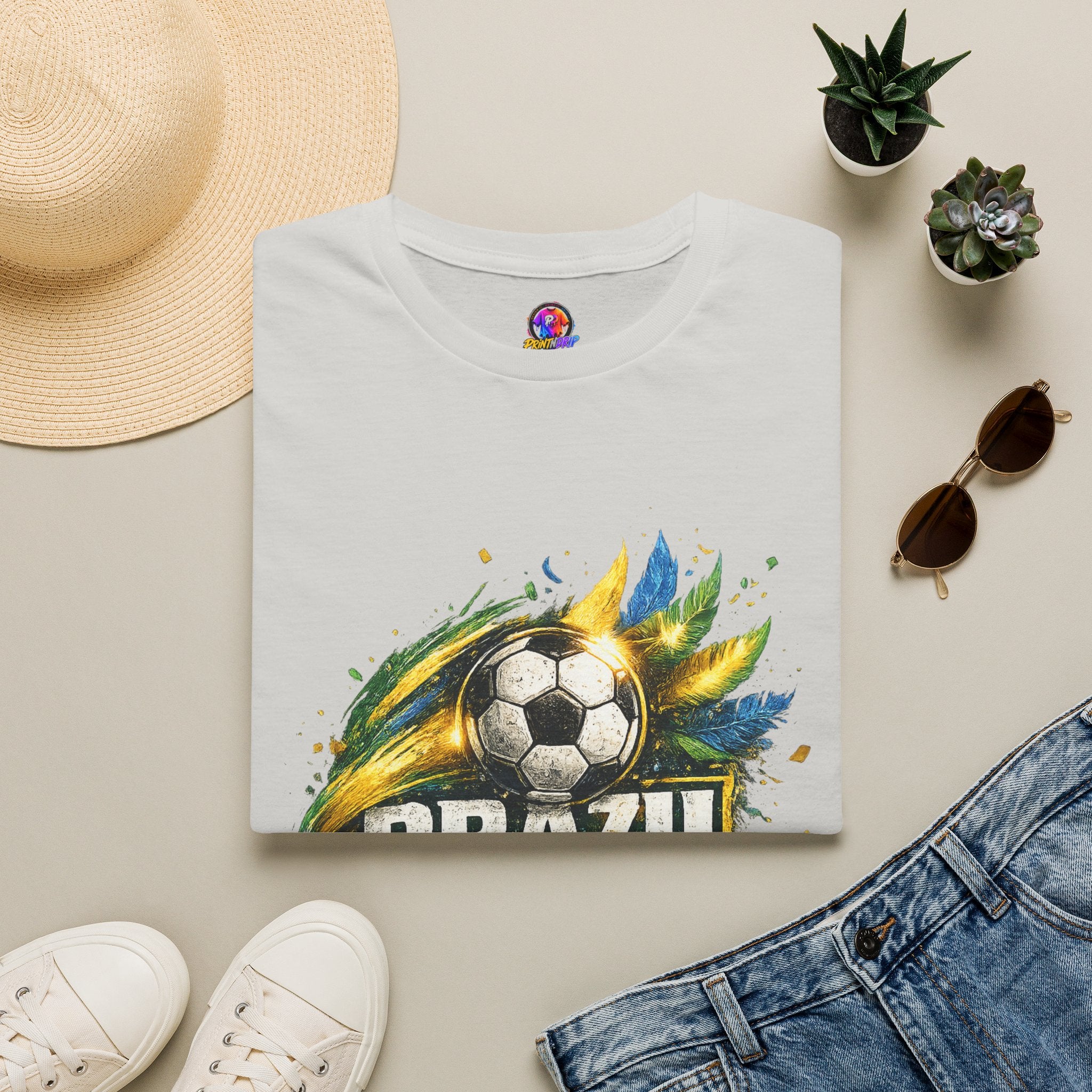 Brazil Samba Football T‑Shirt