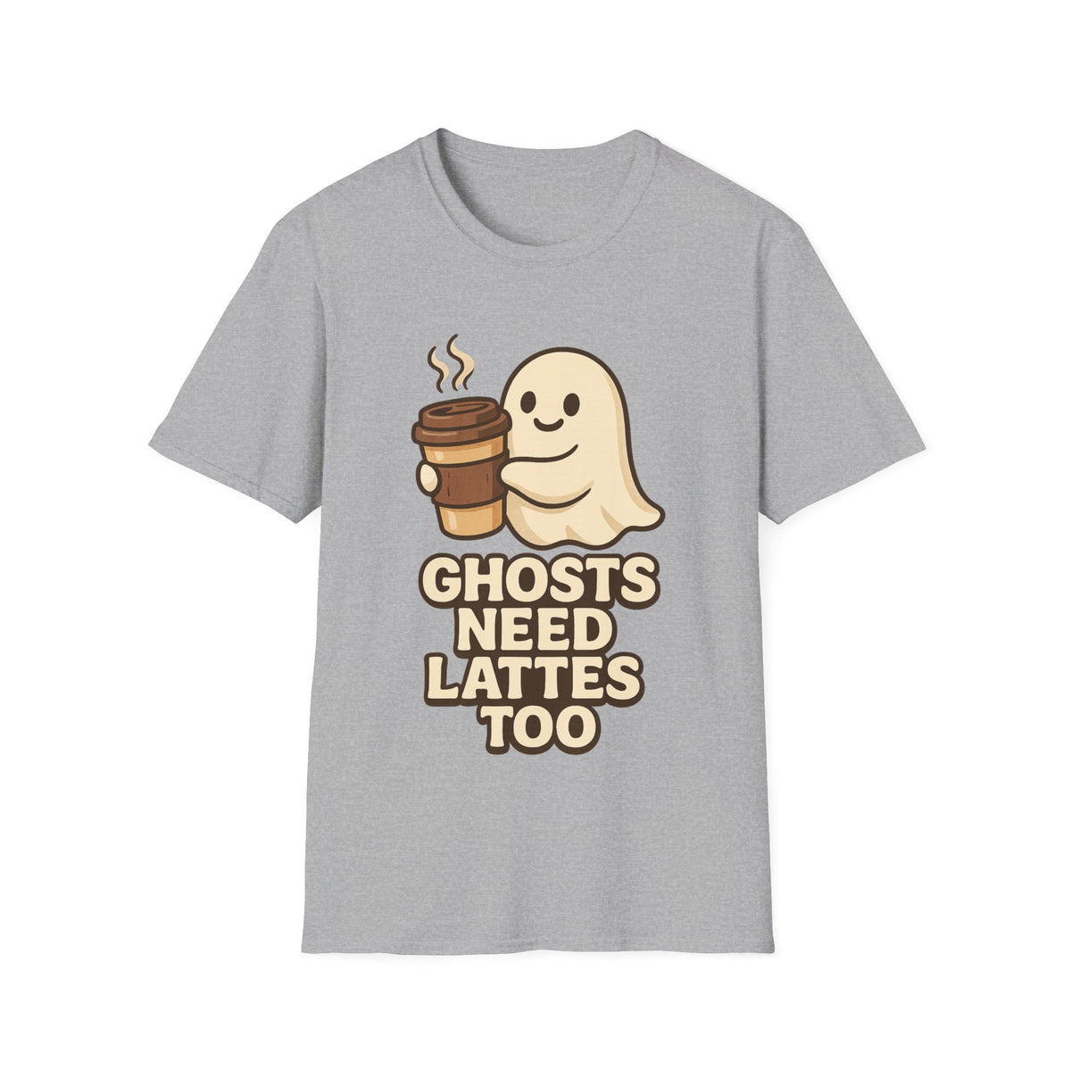 Ghosts Need Lattes Too T-Shirt - Trending Now - August 2026