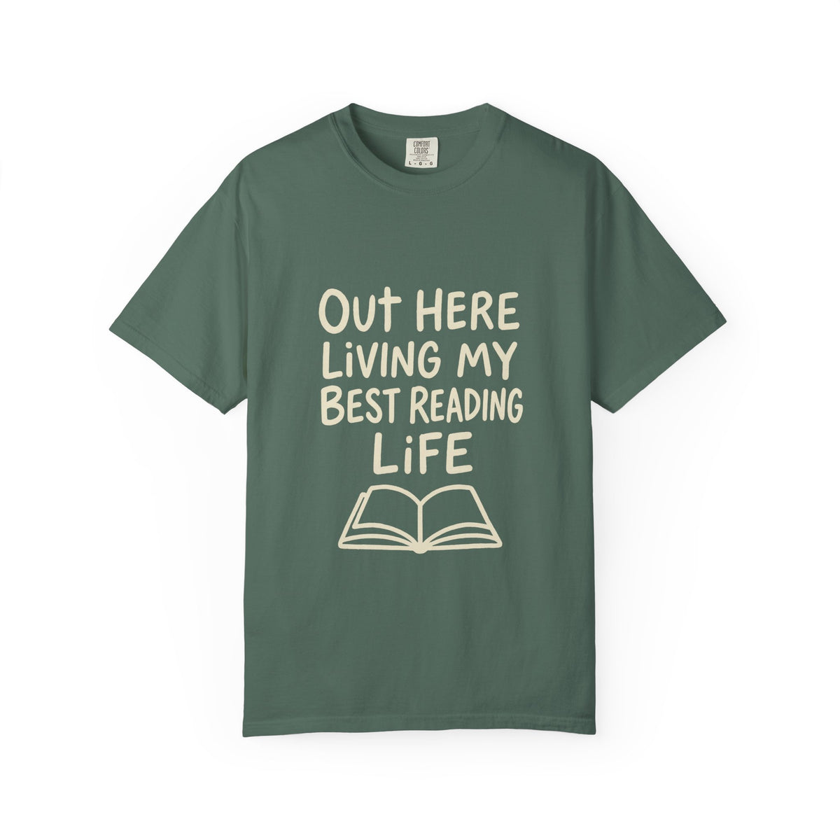 Reading Life T-Shirt — "Out Here Living My Best Reading Life" Book Lover Tee - Trending Now - October 2026