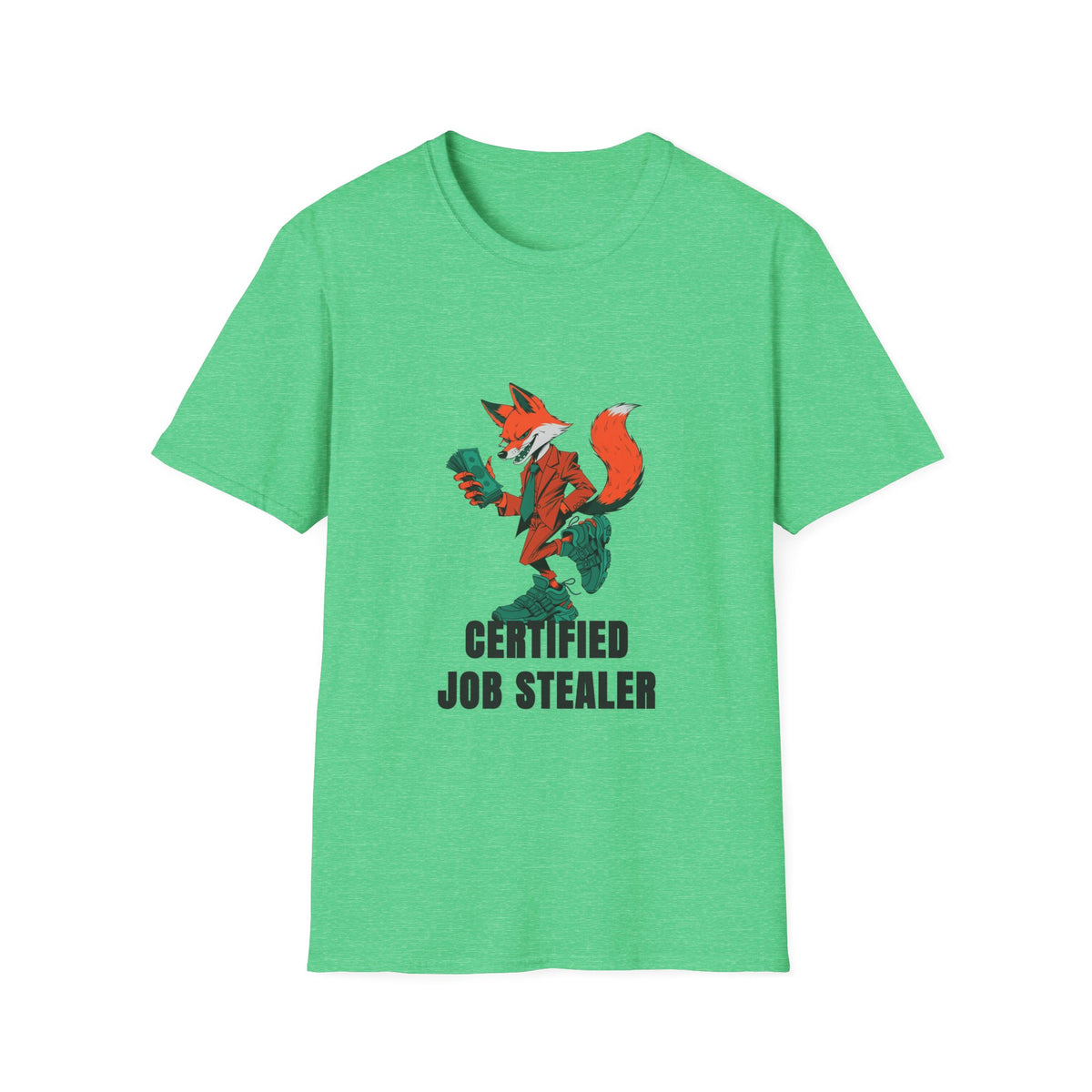 Certified Job Stealer T‑Shirt — Fox Illustration Funny Graphic Tee - Trending Now - August 2026
