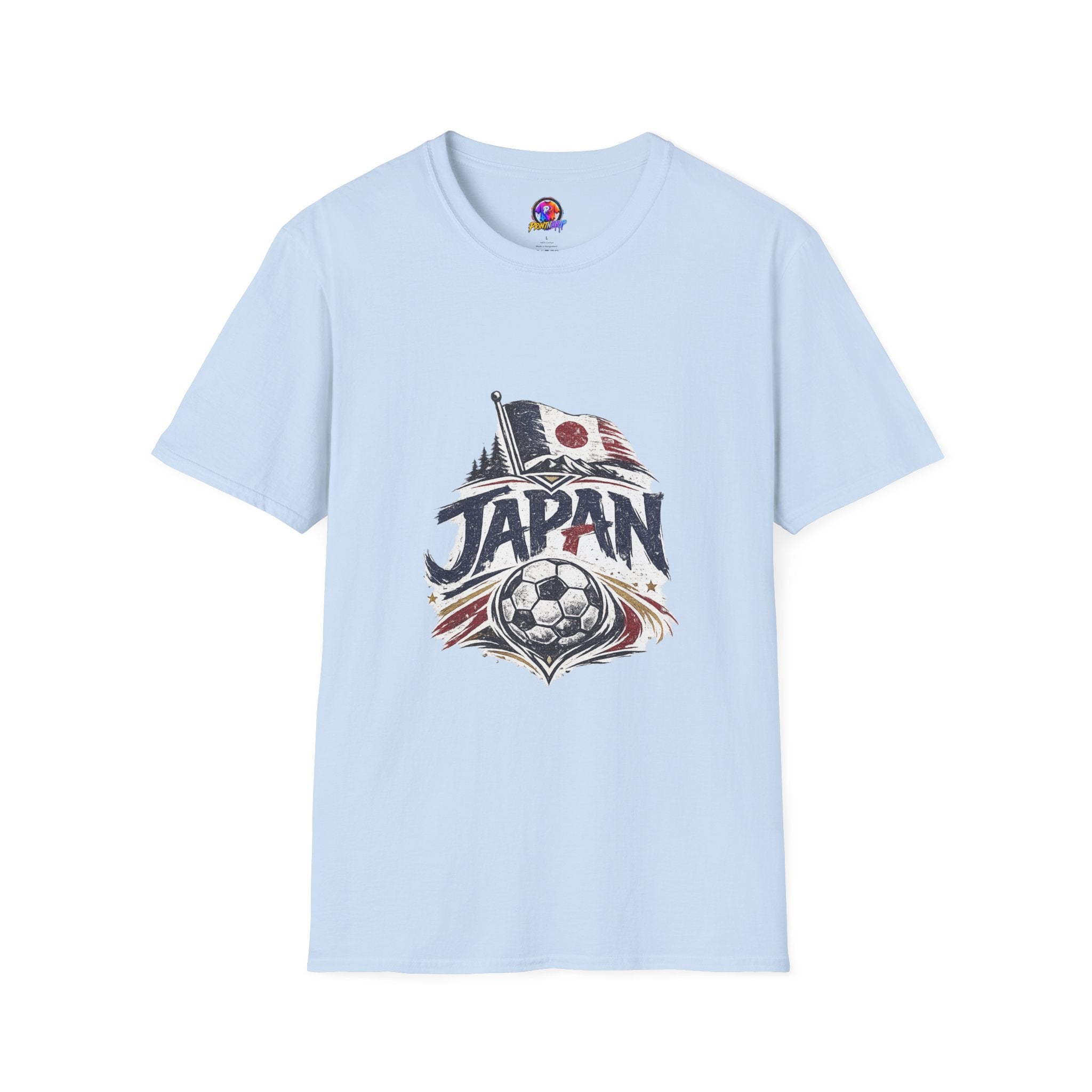 Japan Soccer T-Shirt – Vintage Flag & Crest Football Tee