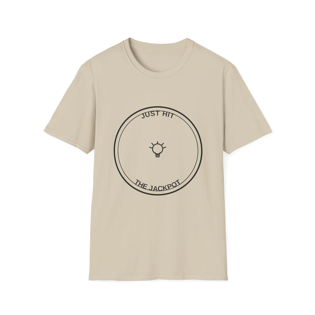 T-Shirt — "Just Hit the Jackpot" Minimal Sun Graphic Tee - Trending Now - August 2026