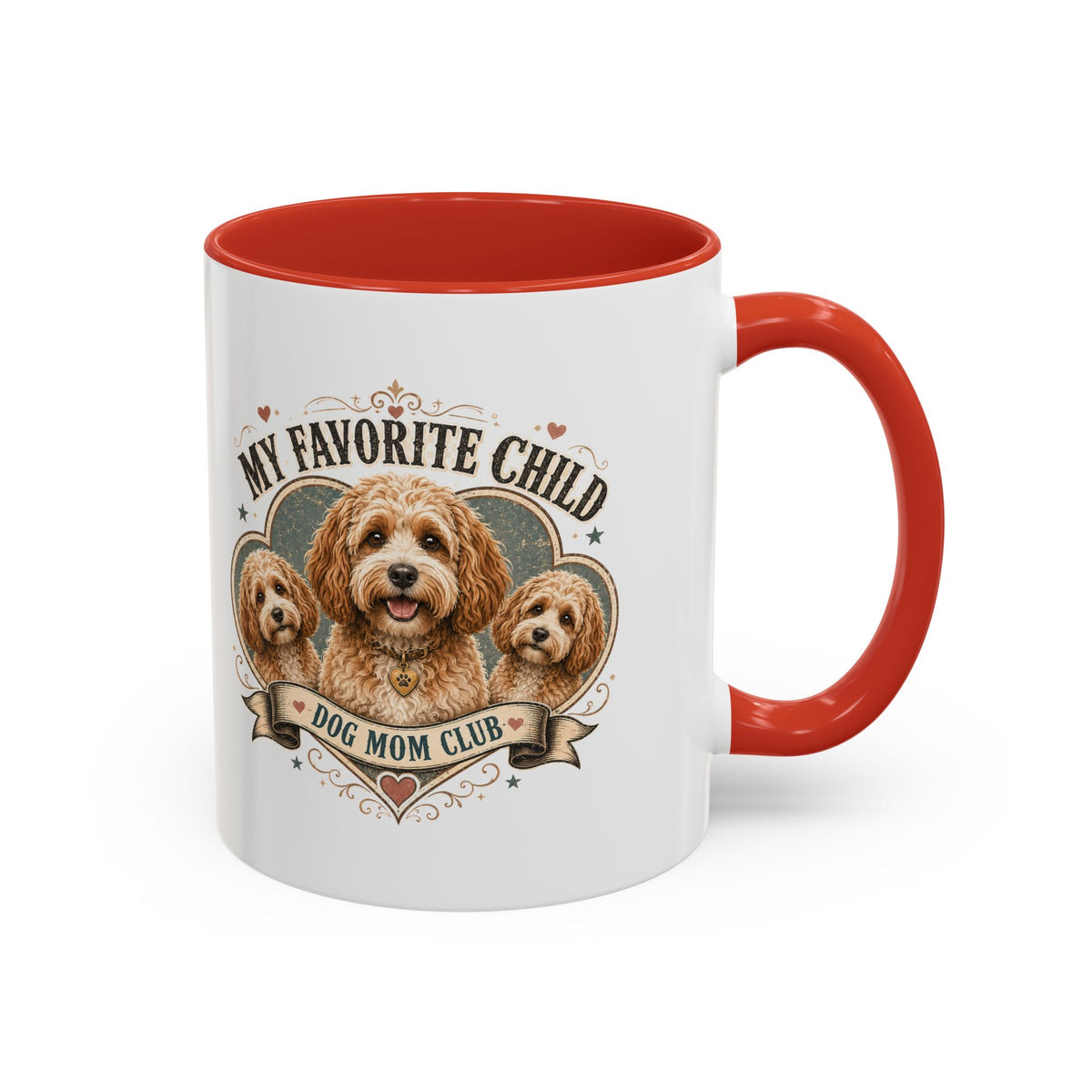 Milo Bailey Dog Dad Mom Dog Mom Club Coffee Mug — “My Favorite Child” Cute Labradoodle Gift