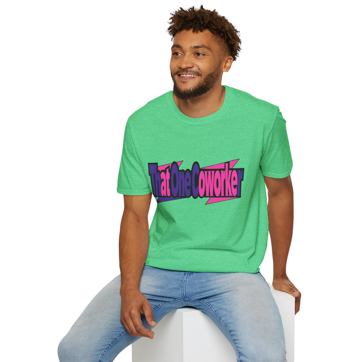 T-Shirt — Retro Pink & Purple 'That One Coworker' Graphic Tee - Trending Now - August 2026
