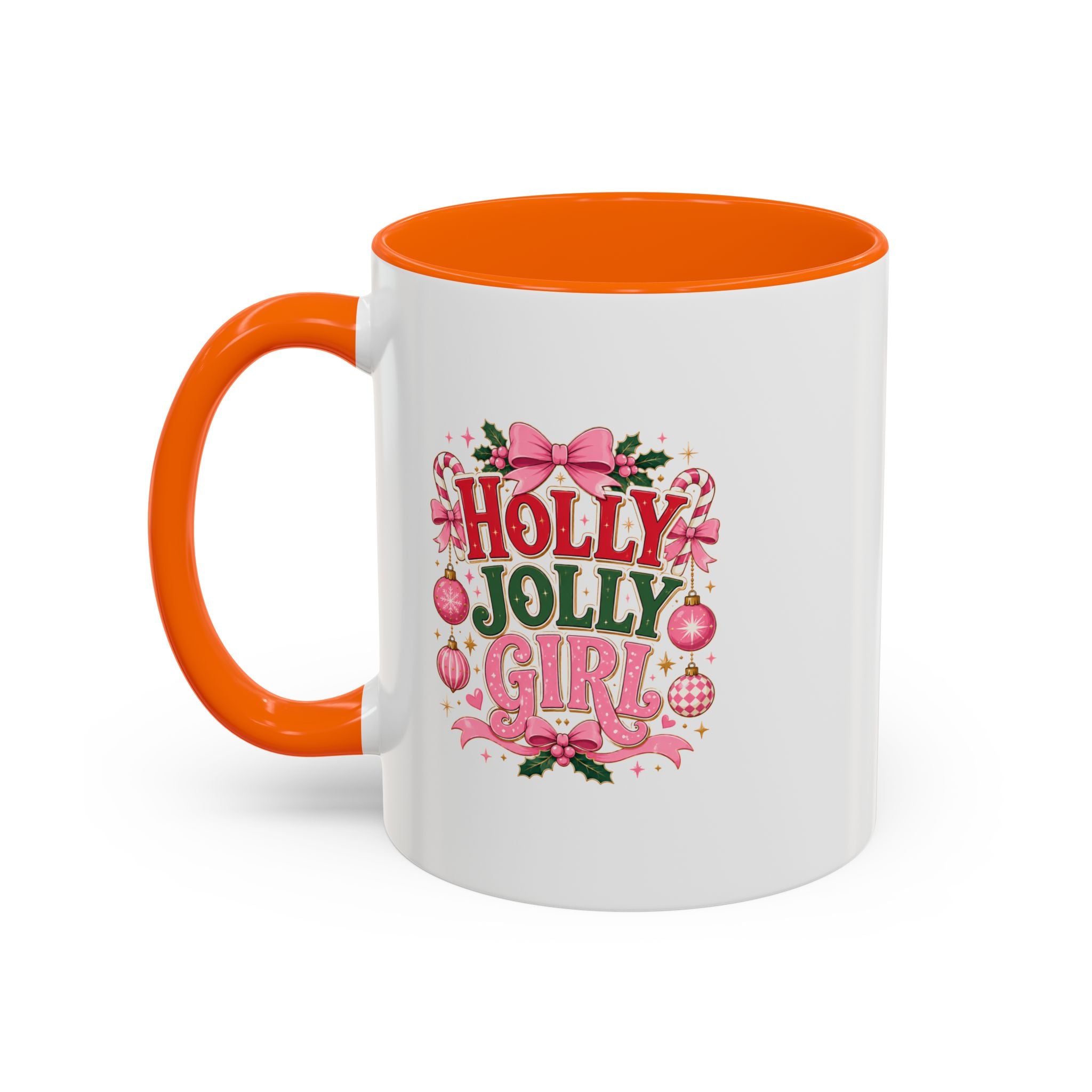 Accent Coffee Mug Holly Jolly Girl