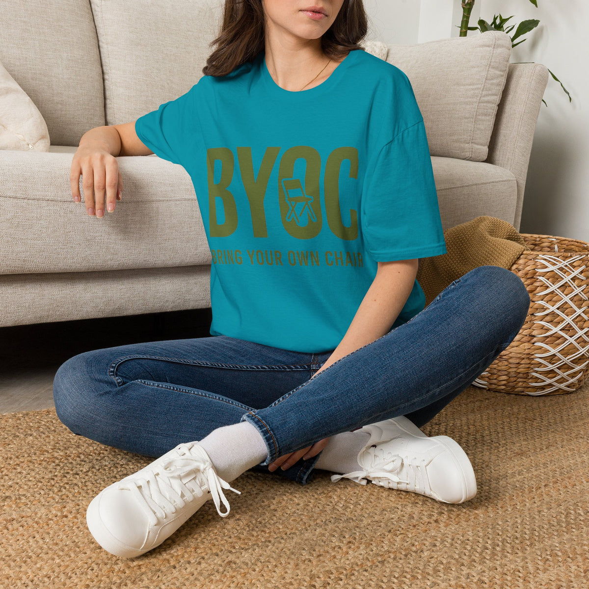 BYOC T-Shirt — Bold Minimalist Text Tee (Bring Your Own Coffee) - Trending Now - August 2026