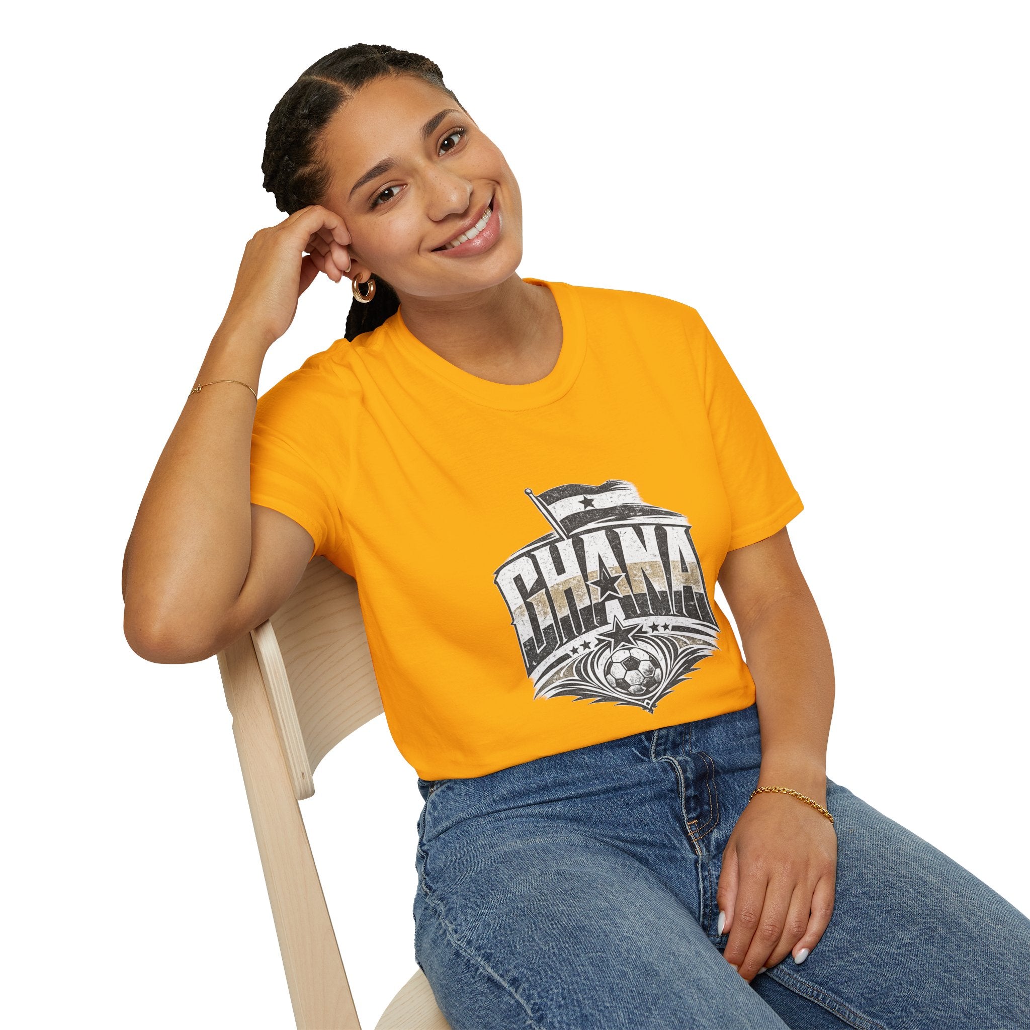 Ghana Vintage Flag T-Shirt — Retro Ghana Pride Graphic Tee